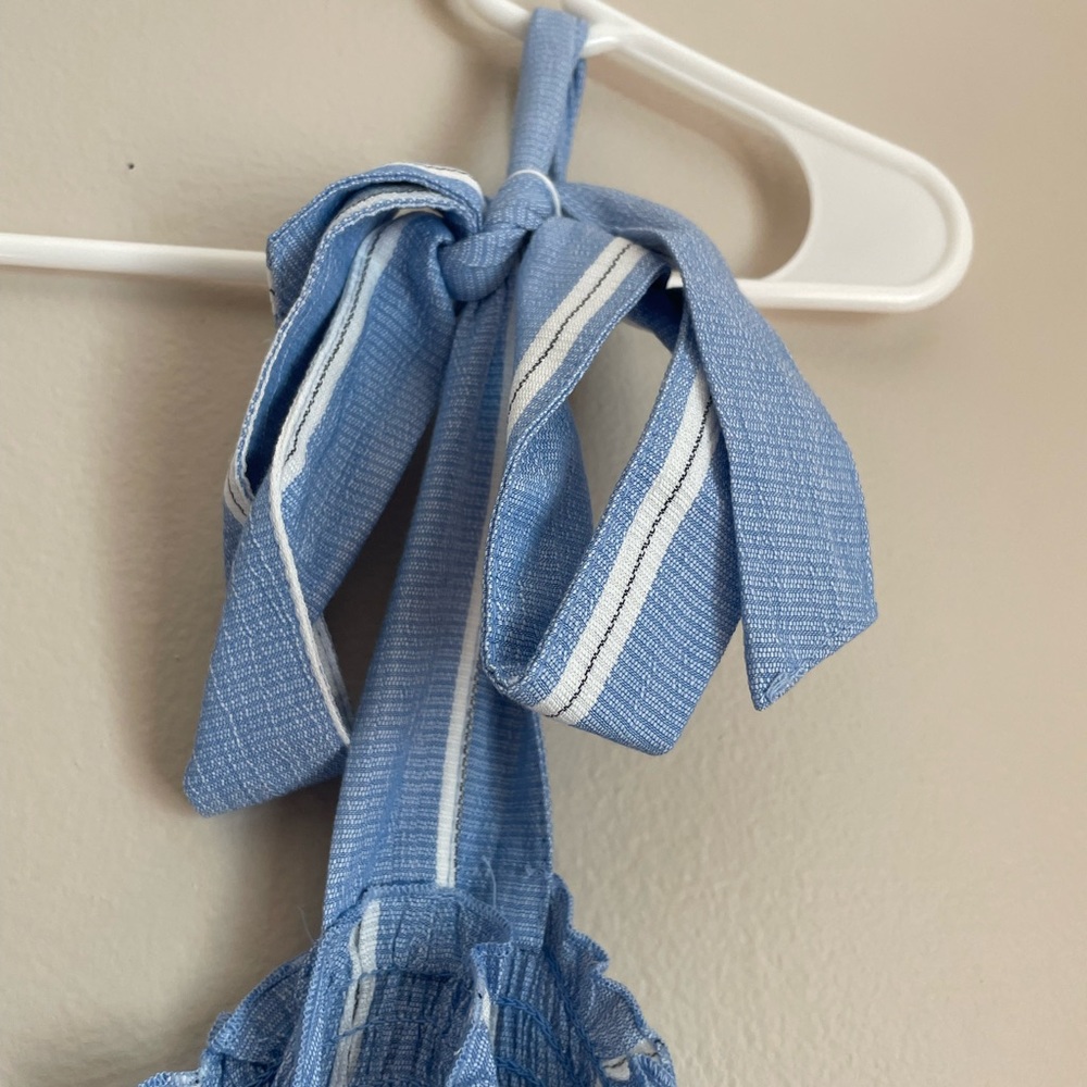 H&m blue striped jumpsuit size 8 new with tags - Picture 4 of 8